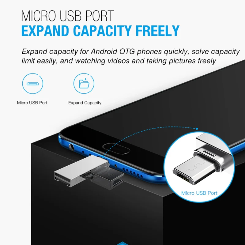 Считыватель карт памяти DM OTG CR009 Micro SD/TF многофункциональный считыватель для