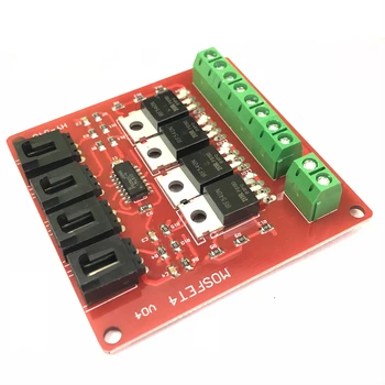 

100% New Electronic building block 4-way switch module MOSFET switch development board IRF540 isolated power module