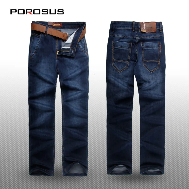 Moscow Fashion Casual Famous Brand (POROSUS) Jeans Mens Designer Stretch Slim Luxury Large Size PT1295 | Мужская одежда