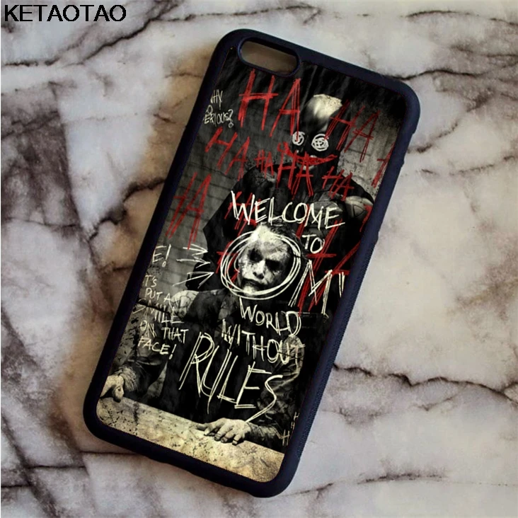 KETAOTAO Raffreddare Joker di Batman Phone Cases for iPhone 4S 5C 5S 6 6S 7 8 Plus XR XS Max XCase Soft TPU Rubber Silicone | Мобильные