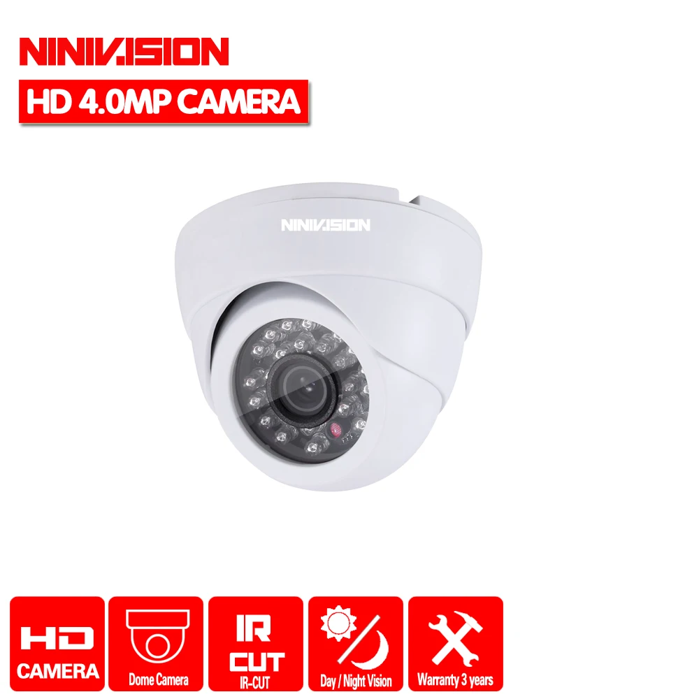 NINIVISION AHD CCTV Camera CMOS IR Cut Filter Microcrystalline IR Leds 3MP 4MP AHD Camera 4MP indoor Dome Security Camera NINIVISION AHD CCTV Camera CMOS IR Cut Filter Microcrystalline IR Leds 3MP 4MP AHD Camera 4MP indoor Dome Security Camera