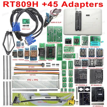 

2019 Newest USB Programmer RT809H EMMC-Nand FLASH Programmer +45Adapter RT-BGA63-01 RT-BGA64-01 TSOP56 TSOP48 Adapter