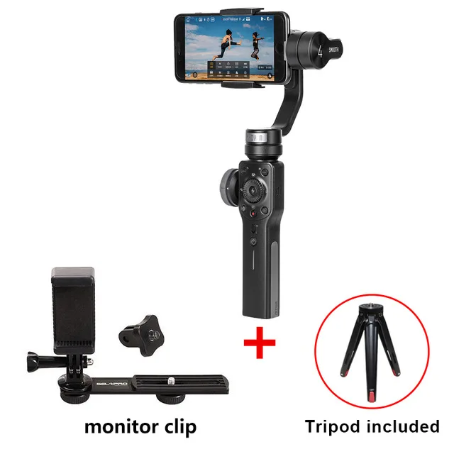 option 2 Zhiyun Smooth 4 смартфон 3 оси gimbal стабилизатор мобильный видео Steadicam для iphone/Android Экшн-камера VS Smooth Q Vilta M - Цвет: option 2