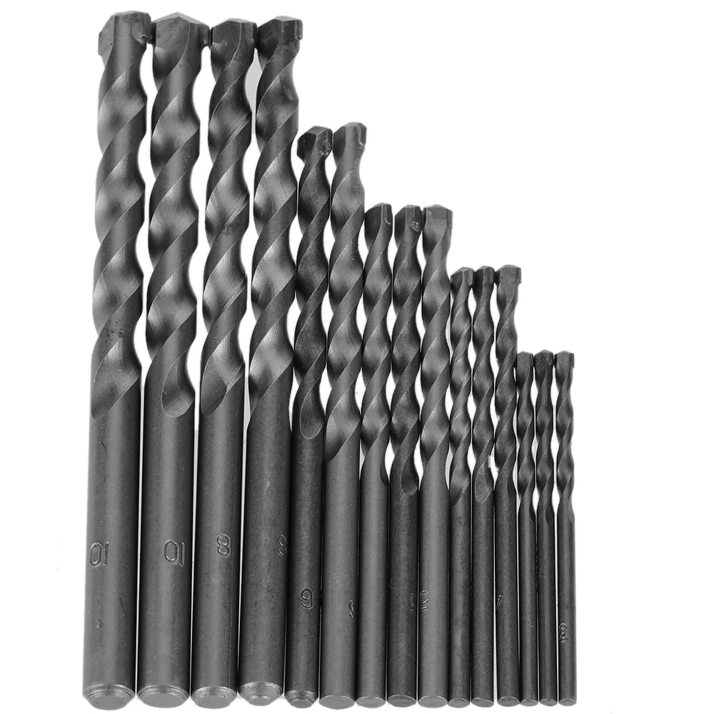

15pcs/set Durable Cement Masonry Drills Set Impact Drill Bit Kit 3-10mm ferramentas tools herramientas perforator 3 4 5 6 8 10mm
