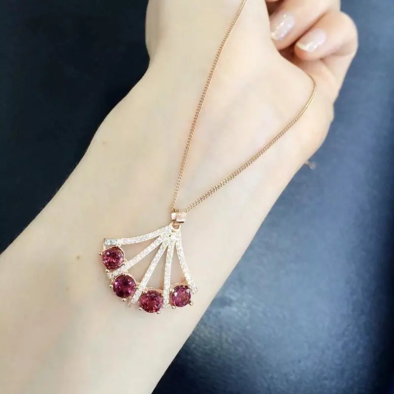 

2017 Collares Qi Xuan_Tourmaline Stone Fashion Pendant Necklaces_Real Necklaces_Quality Guaranteed_Manufacturer Directly Sale