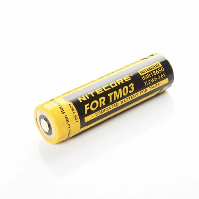 

NITECORE IMR18650 2900mAh 11.2Wh 3.6V High Drain Li-ion Rechargeable Battery NI18650D Dedicated for TM03 Flashlight Button Top