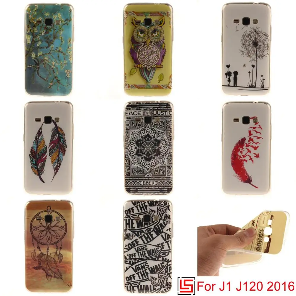 Art Fashion Ultra Thin TPU Silicone Soft Phone Cell Case fundas Cover Cove Bag For Samsung Galaxy J1 2016 J 120 1 Lion |