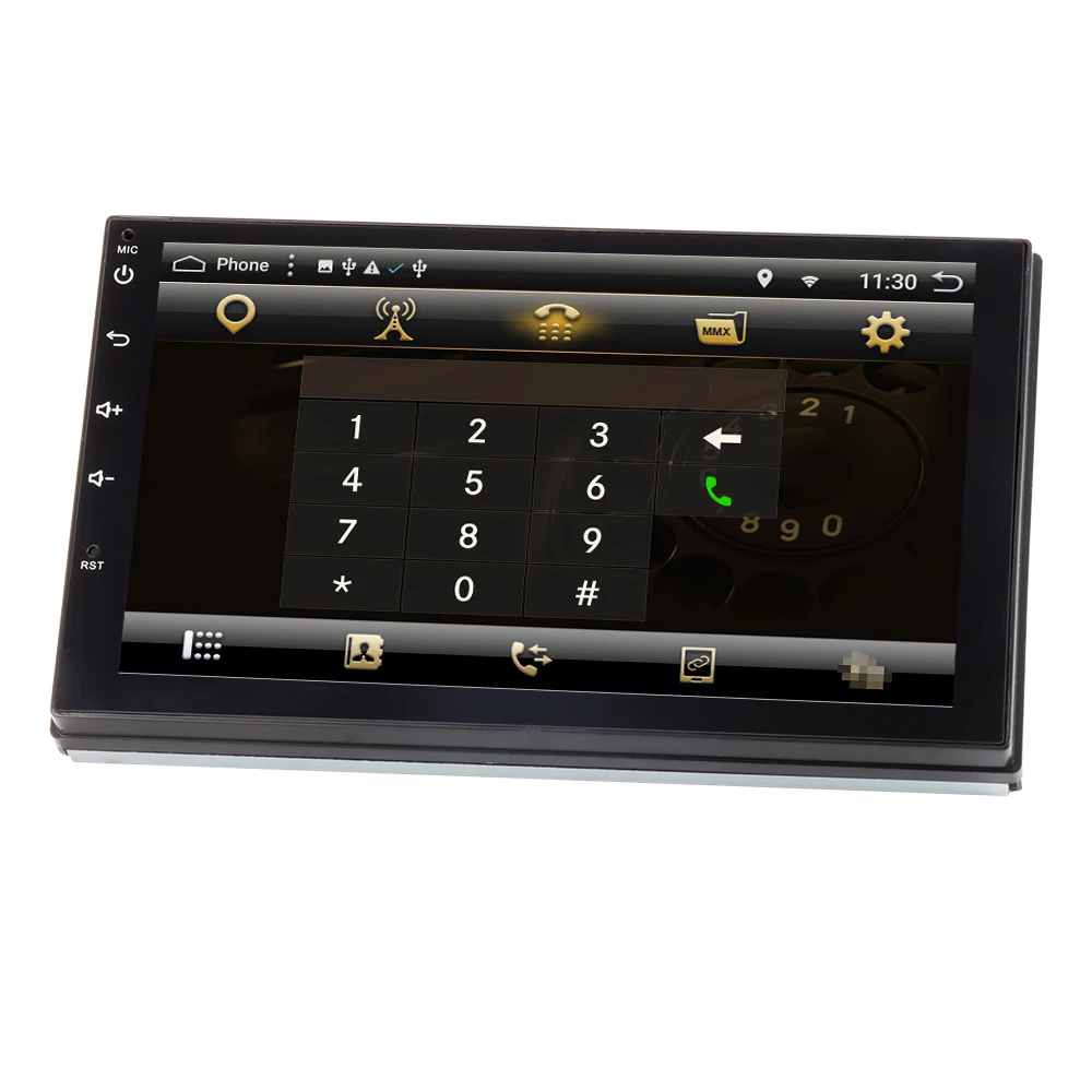 Eunavi 2 Din 7'' Android 7.1 Universal Car Radio Double din Stereo GPS Navigation In Dash Pc Video WIFI USB 2din BT