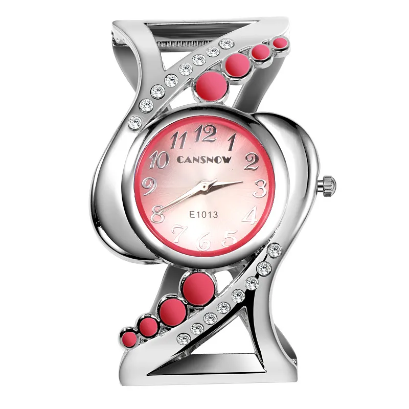 Специальные модные женские часы, женские часы-браслет, кварцевые роскошные часы с кристаллами, стразы eleagnt mujer saati feminino relogio - Цвет: Розовый