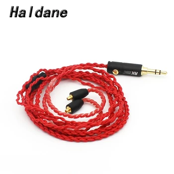 

Free shipping Haldane Red 3.5mm Earphone Cable With MMCX Connector 4 Core Earphone Upgrade Cable For Shure SE846 SE535 SE315