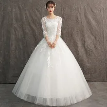 Свадебное платье с высокой талией для беременных женщин, длинные кружевные свадебные платья для сна, платье на заказ, Vestidos De Novia Nemidor Robe De Soiree