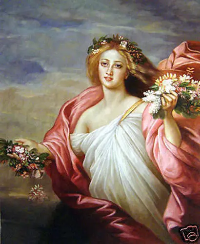 Art handmade oilpaintingGoddess flowers 24x36