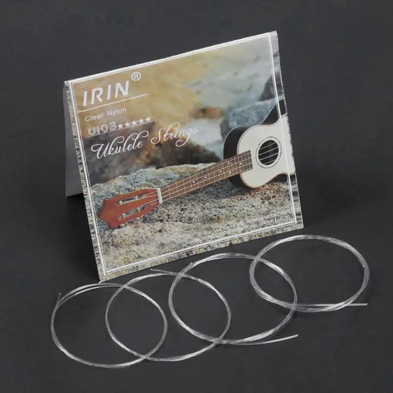 

IRIN U103 Ukulele Strings Clear Nylon B-F-D-A For 21 23 26 Inch Stringed Instrument Ukulele Strings
