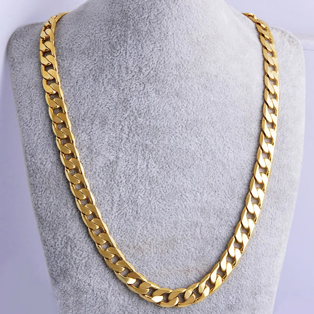 

Gold Silver Color Twisted Singapore Chain 24inch 7mm Gold Color Necklace For Women Men New DIY Long Necklace Jewelry #280750