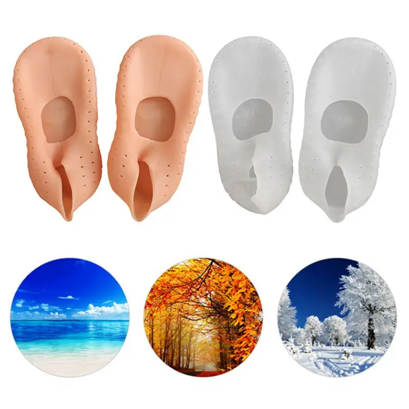 1 Pair Breathable Moisturizing Foot Sock Full Length Silicone Gel Socks Cracked Foot Care Protection Foot Care Tool Male Female