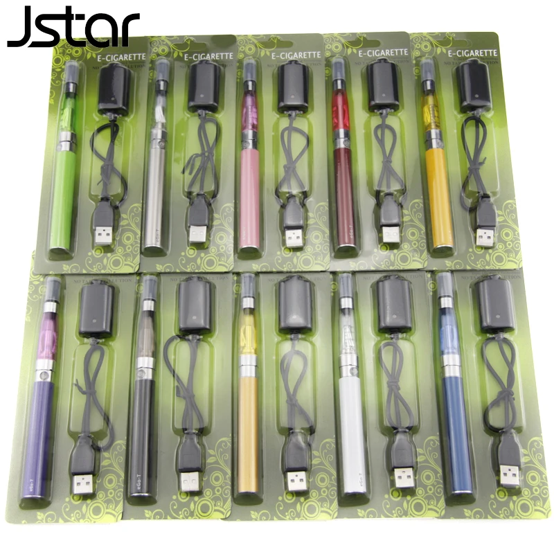 

Jstar eGO CE4 Blister kits Packing Electronic Cigarette 650mah 900mah 1100mah with CE4 atomizer battery and charger 11 colors