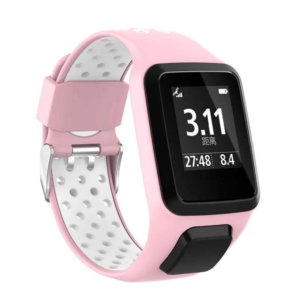 Replacement Silicone Soft Wristband for Tomtom 2  Ventilate Two-Color Sport Strap 2 (14)