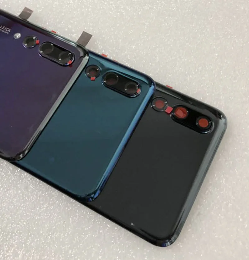 Оригинальная задняя крышка из закаленного стекла для huawei P20 Lite P20 PRO P 20 Запасные части задняя крышка батарейного отсека Корпус+ рамка для камеры