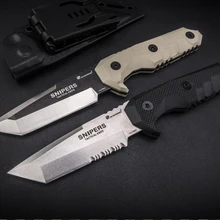 HX на открытом воздухе снайперский тактический нож для кемпинга охоты 440C стальной прямой нож спасательные ножи для выживания Открытый инструмент Edc подарок