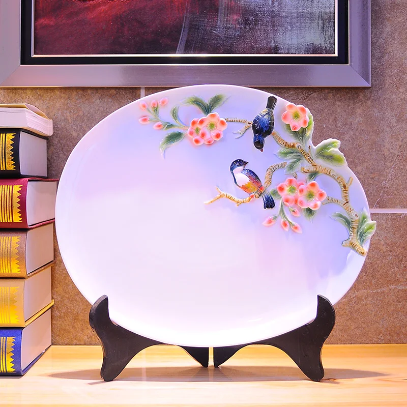 Ceramic fruit plate decoration fashion home fashion luxury rustic living room coffee table modern decoration plate