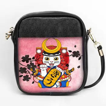 

Custom Traditional Japanese Lovely Lucky Cat Sling Bag Women Sling Shoulder Bag Leather Girls Party Bag DIY Sling Bag