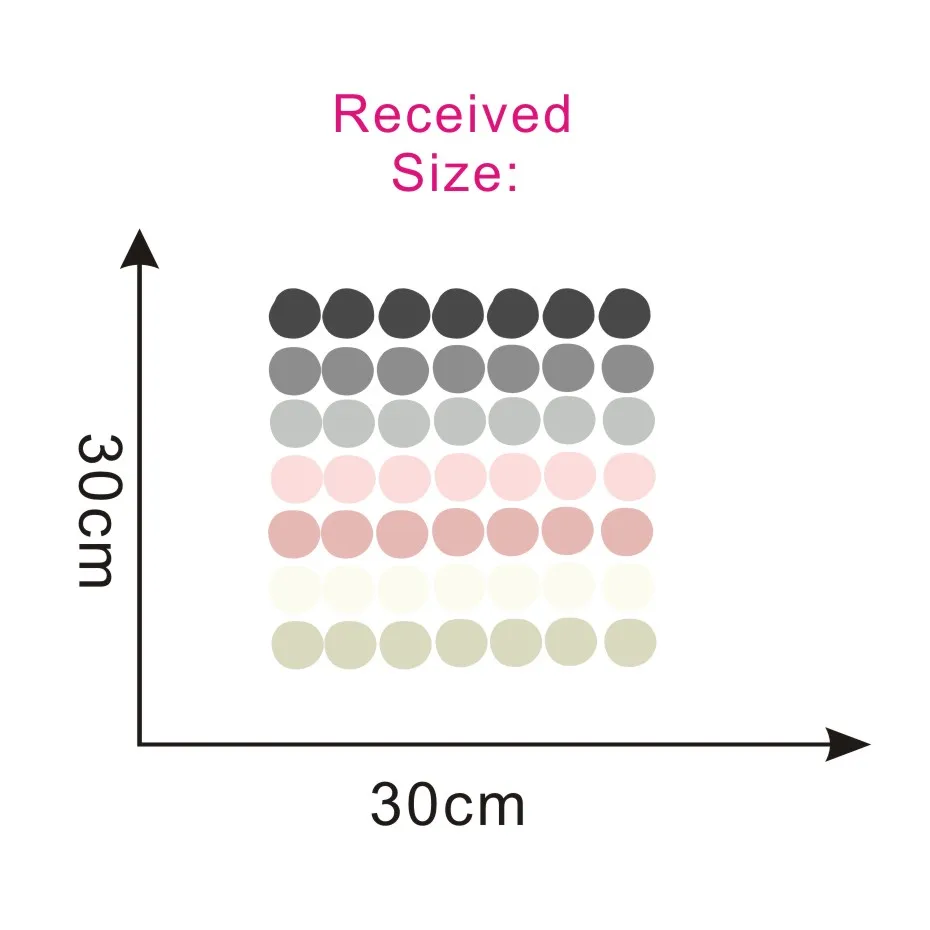 Цветные настенные наклейки в горошек, современные детские наклейки, сделай сам, детские обои, ПВХ, высокое качество, настенные наклейки, детская комната, домашний декор - Цвет: CCS4005Q