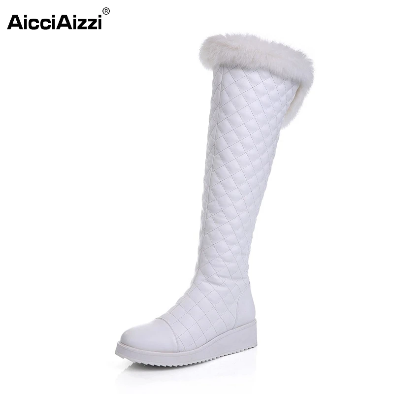 Women Flat Boots Fashion Round Toe Mid-calf Warm Snow Boots Woman Flats Shoes Ladies Sexy Brand Botas Footwear Size 35-46 B175