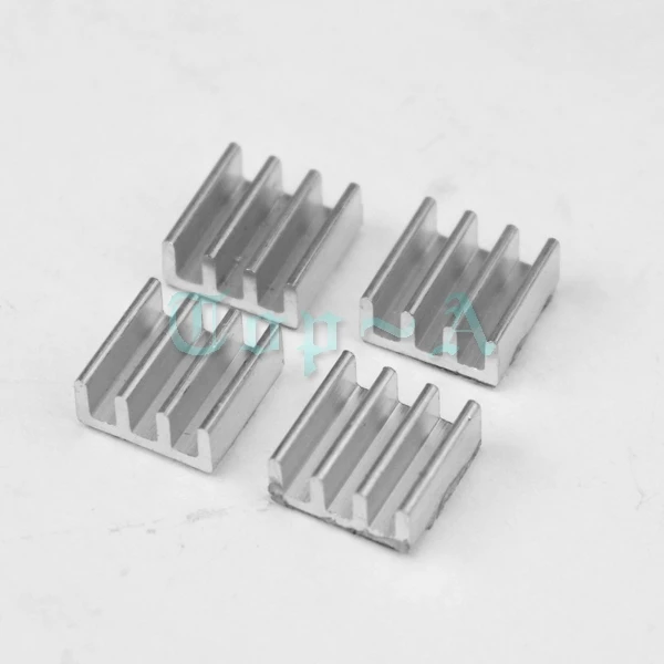 

Gdstime 10pcs Aluminum Heatsink 11x11x5mm Chip VGA RAM Memory CPU Cooling Cooler 5mm Heat Sink 11mm x 5mm with 3M Tape