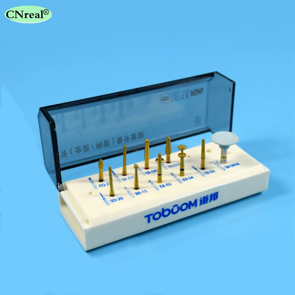 1 set Dental Porcelain Veneer System Kit for Anterior Ceramic Zirconia Crown Dentist Lab Burs