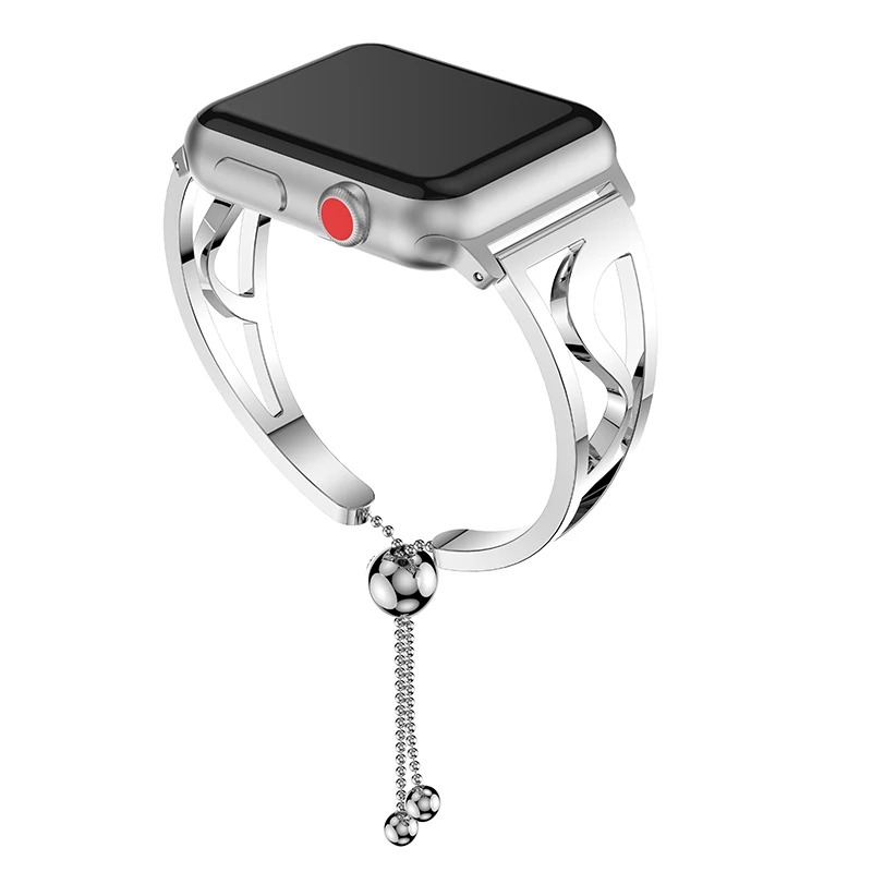 

women watches Jewelry Pendant bracelet for Apple Watch band 38mm 42mm Stainless Steel Replacement Strap for iwatch 3 2 1