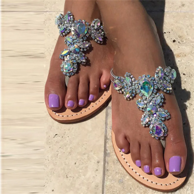 

Woman Sexy Flat Bottom Sandals