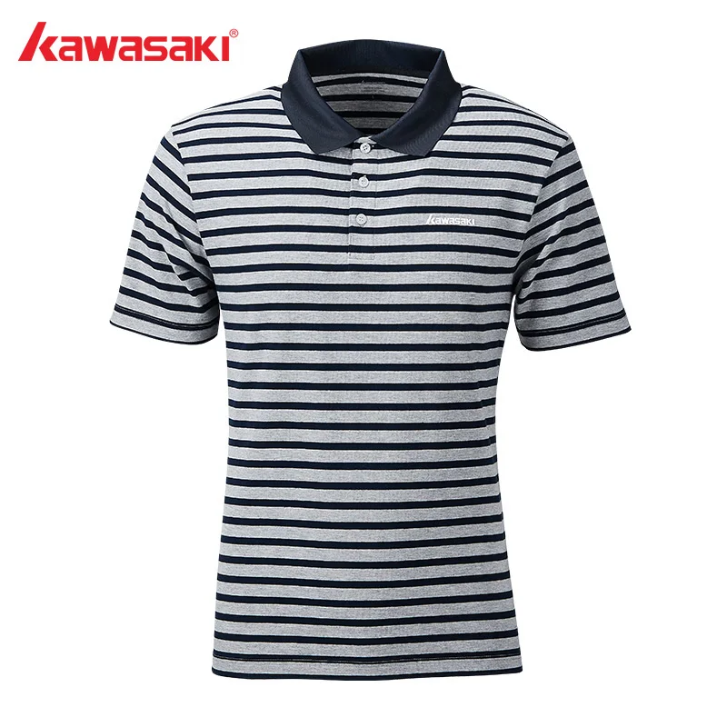 

2019 Kawasaki Men Badminton Shirt Breathable Tennis Gray Cotton T-Shirt Short Sleeve Quick Dry Sport Clothing For Male ST-S1118