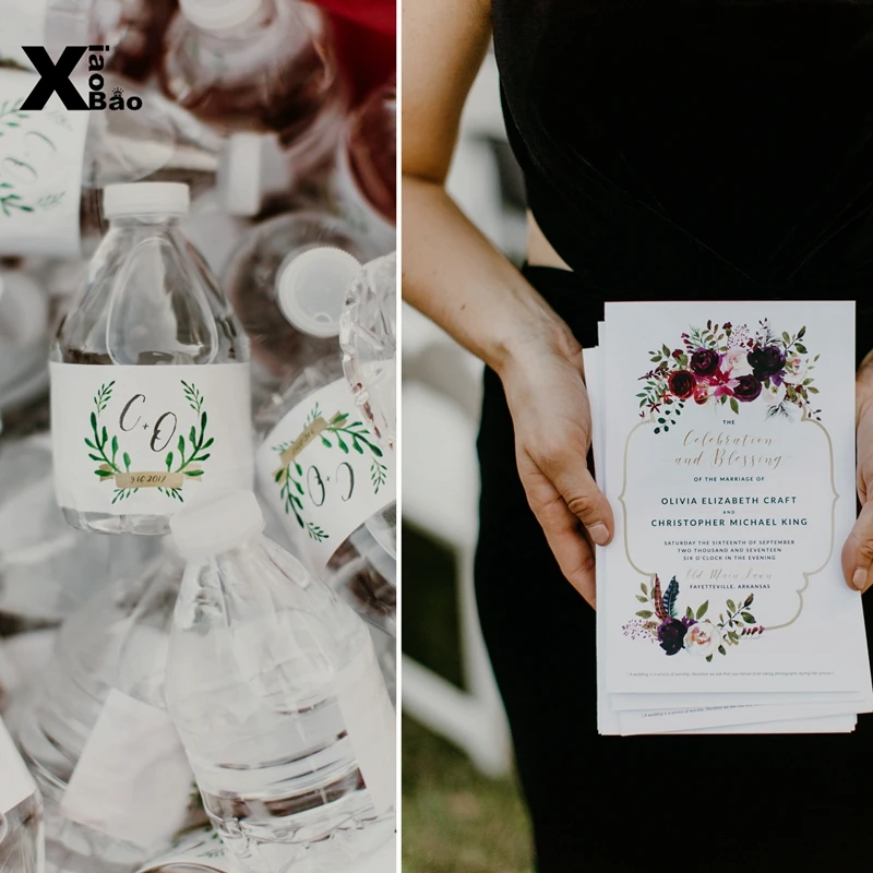 6 шт. наклейки на бутылки с водой|Украшения своими руками для вечеринки| |