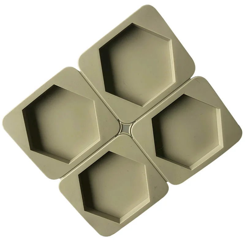

4 consecutive multilateral hexagonal base silica gel wax sheet molded wax tablet die DIY household baking tool