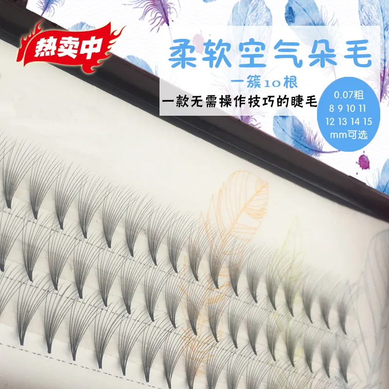 1 Set 0.07 C 60 Bundles 10D Eyelash Extensions 0.07mm Thickness Mink Strip Eyelashes Individual Lashes Natural Style | Красота и