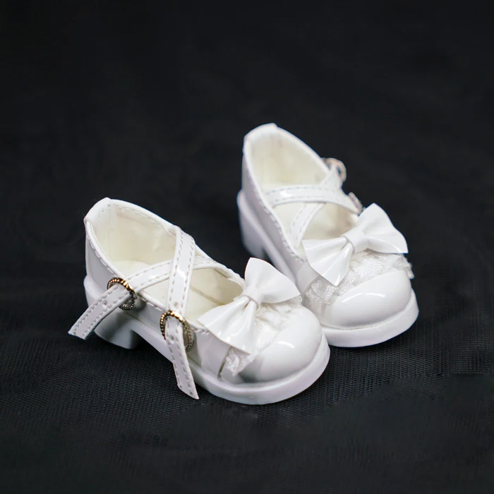 D01-P556 детская игрушка ручной работы 1/4 кукольная одежда BJD/SD кукольный реквизит аксессуары бант двойная Пряжка повседневная кожаная обувь 1 пара