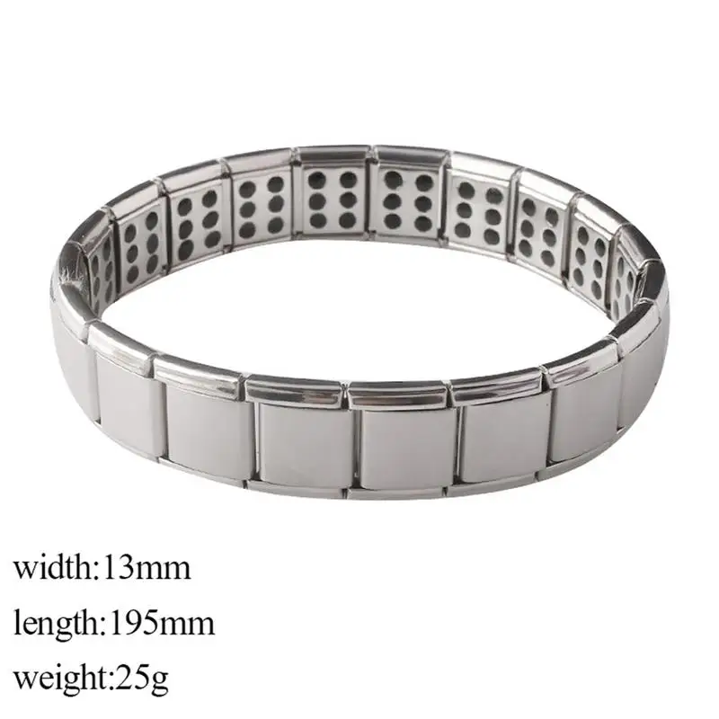 Модный антицеллюлитный браслет для похудения из нержавеющей стали титановая сталь с магнитным магнитом для здоровья браслет Здоровый тонкий Adelgazar