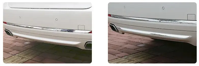 

2011-2015 For BMW 7 series f01 Rear bumper protector Stripe sill cover 1pcs stylings