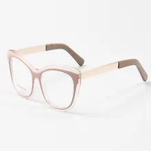 MONGOTEN Женская Ретро мода ацетат полного обода кошачий глаз дизайн прогрессивный мульти-фокусный Объектив Рамка для дальнозоркости дальние очки для чтения