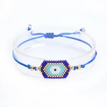 Shinus 10 шт. Miyuki браслеты турецкие сглаз Delica бусы, цепочка женские браслеты из бисера Pulsera для женщин девушек