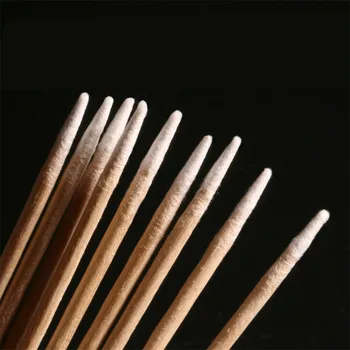 

100Pcs/Lot Wooden Cotton Tip Applicator Stick Makeup Sharp Cotton Swabs With Wooden Sticks Tips