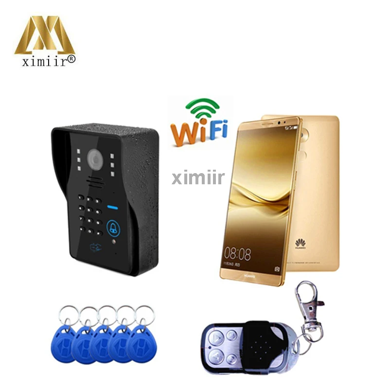 

Good Quality Mobile WIFI Video Door Phone Door Bell RFID Card Remote Control Door Access Control Wireless Video Doorphone