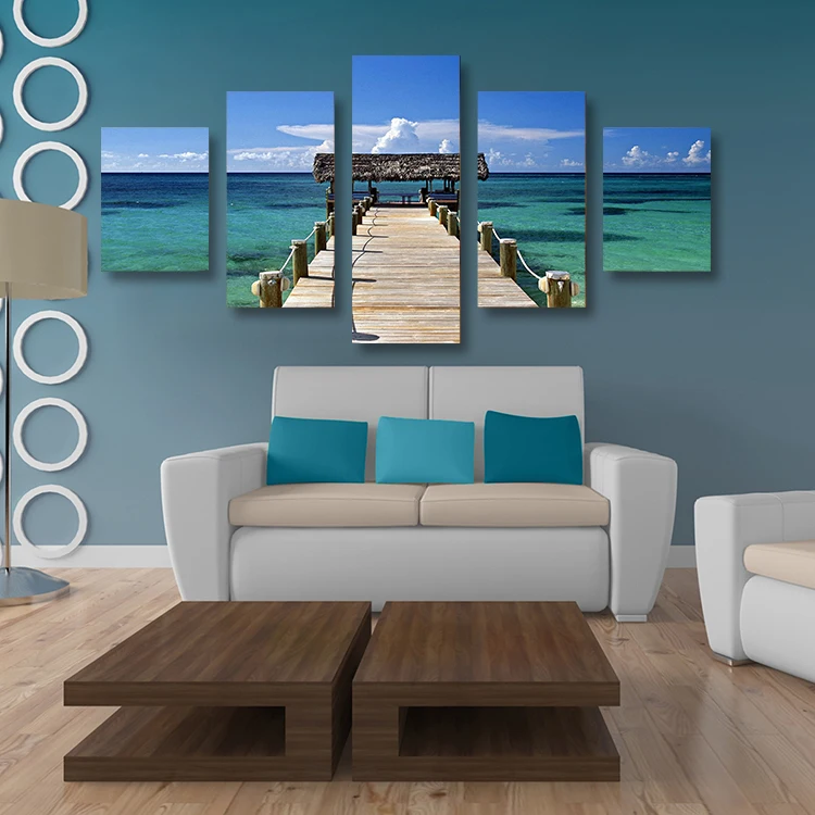 5 Panels Home Decor Canvas Wall Art Painting Caribbean 5 Panels Home Decor Canvas Wall Art Painting Caribbean Picture Print From Photo On For The In Calligraphy