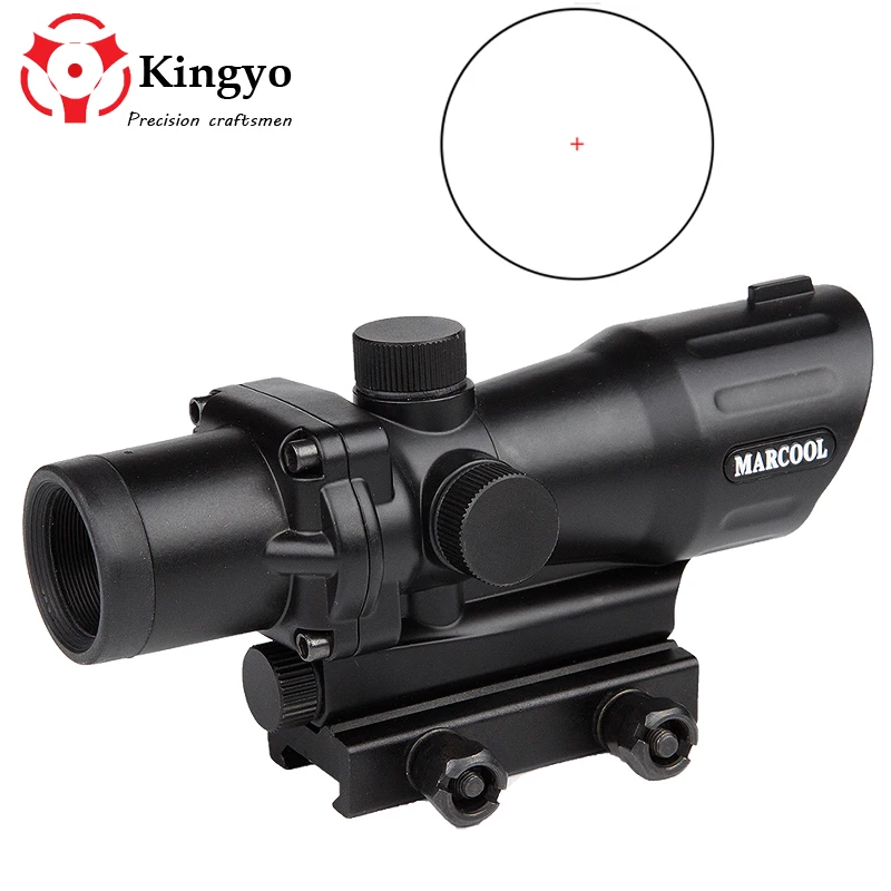 

New 20mm 1x30 Rail Gun Accessories Riflescope Tactical Hunting Airsoft Optics Sniper Collimator Red Dot Scope Sight