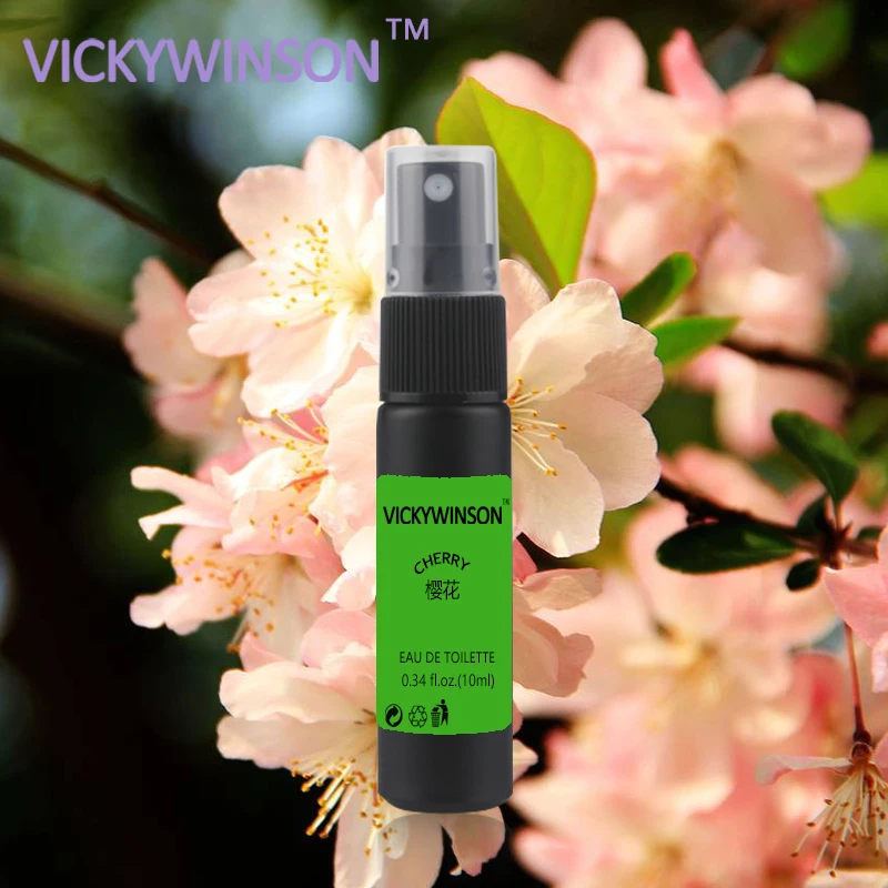 VICKYWINSON Cherry deodorization 10ml Antiperspirant Cleaner Deodorant Armpit Spray Body Care Odor Sweat Deodorant Underarm vickywinson pure flower deodorization 10ml body odor clean water underarm antiperspirants remove deodorants spray