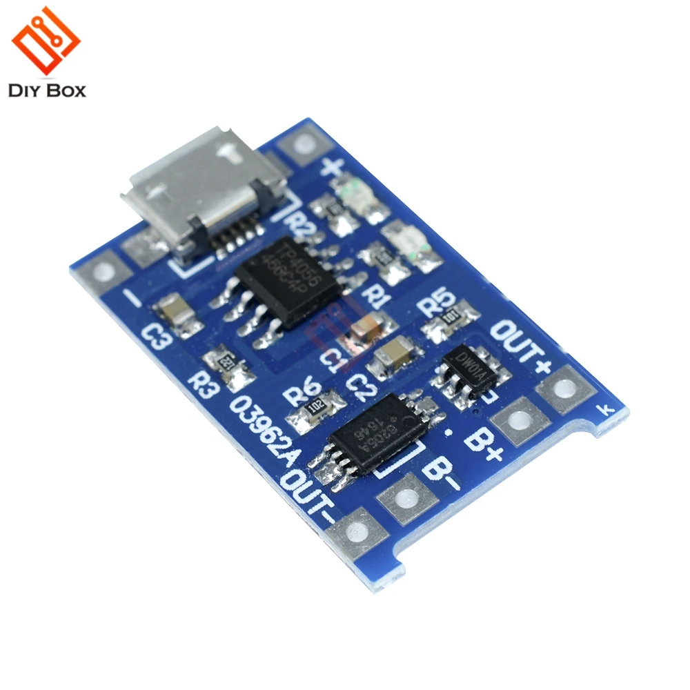 DC 5V 1A 18650 TP4056 модуль зарядного устройства литиевой батареи type c Micro Mini зарядная