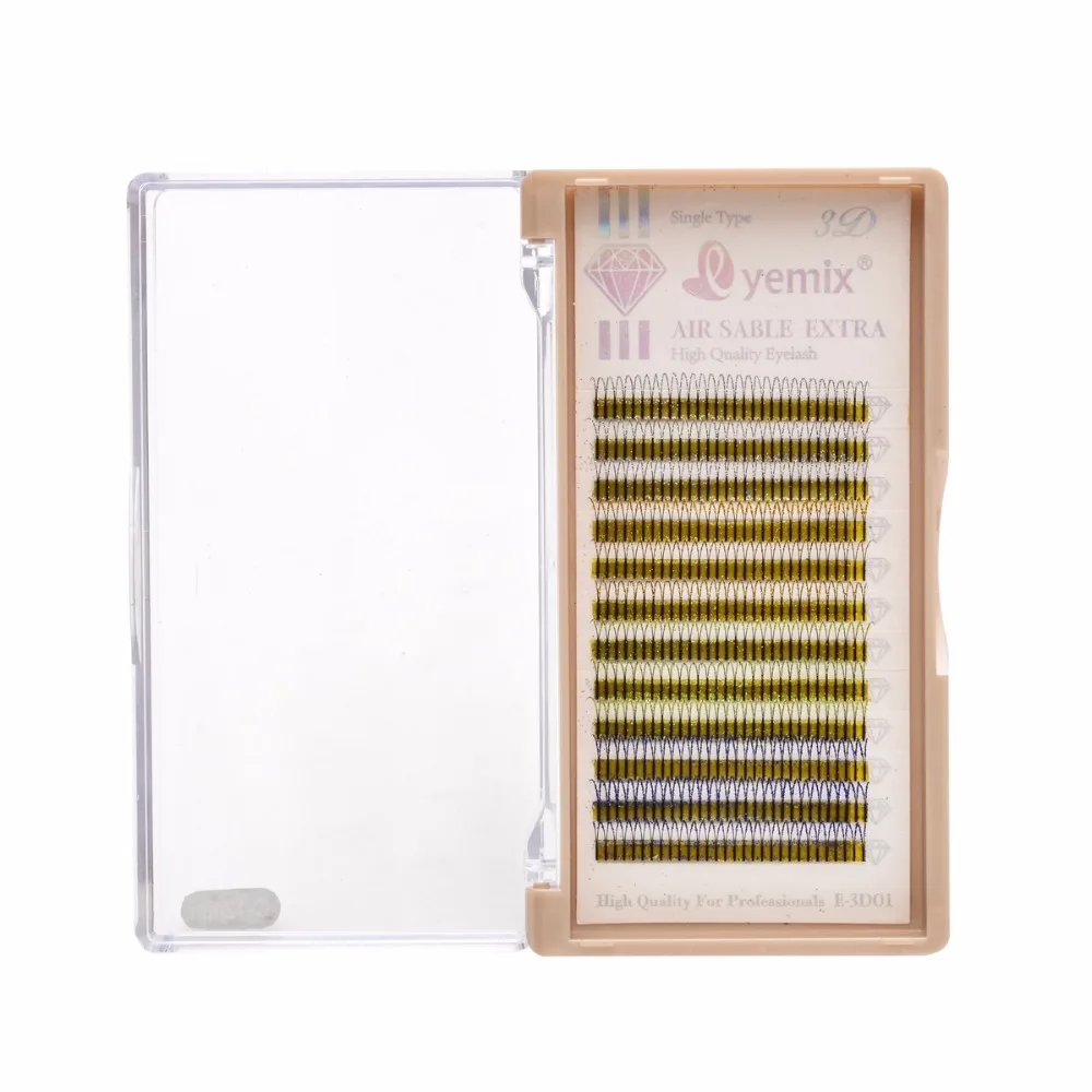 

Y Blink Eyelash Extension 0.15 Thickness C D Curl 12mm 14mm Glitter Individual Eyelash