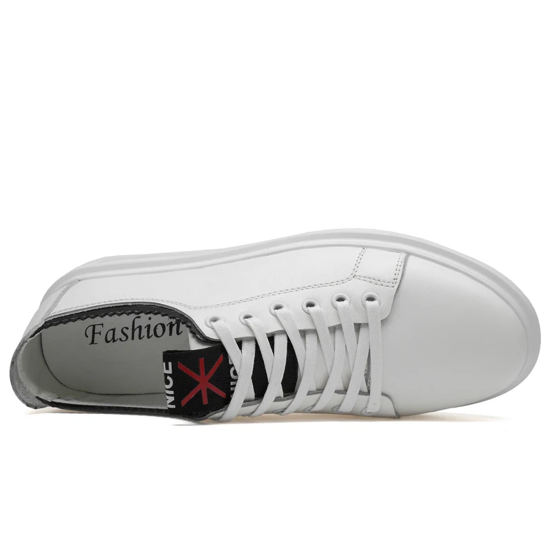 Mocassins Dos Macio Flats De Das Homens Ocasional Sapatas Genuíno Preto Ramialali Couro Novas Sapatos Reais branco Sapatilhas B47EPP