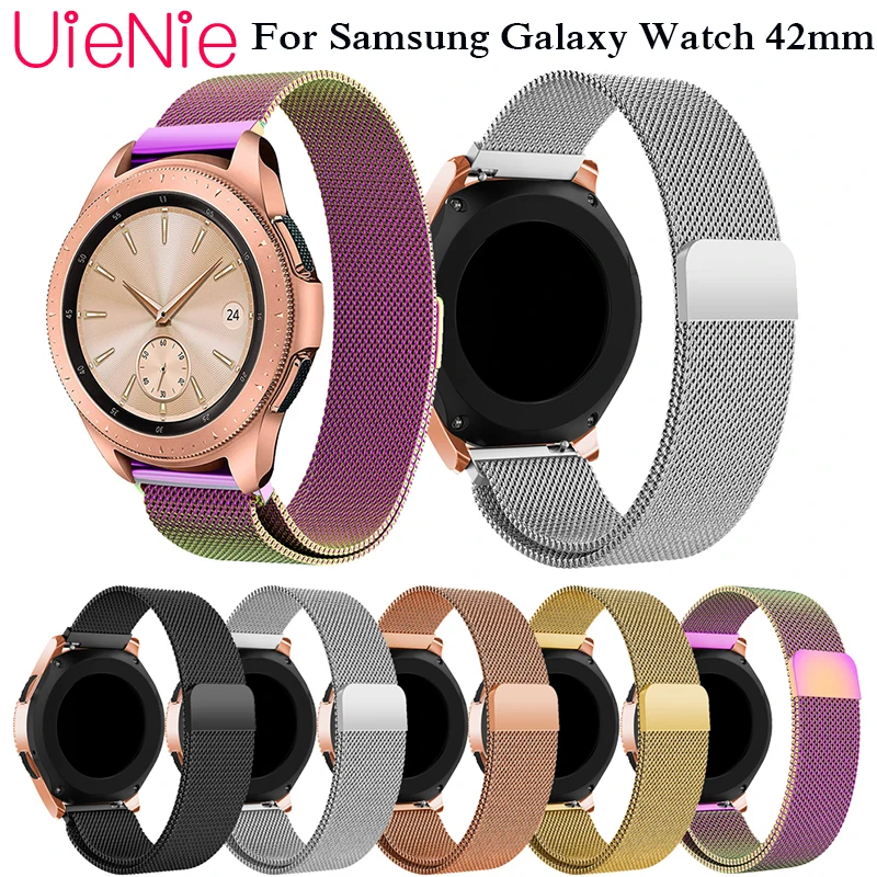 20 мм ремешок для Samsung Gear sport S2 frontier классический браслет Galaxy 42 металлический