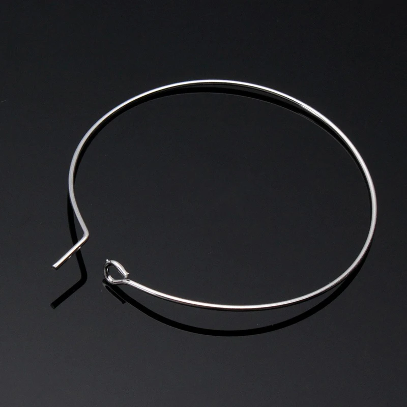 100pcs Wine Glass Charm Rings Silver Earring Hoops Metal Wire Hoops Earrings Drink Markers DIY Party Decoration 20mm~35mm 100pcs Wine Glass Charm Rings Silver Earring Hoops Metal Wire Hoops Earrings Drink Markers DIY Party Decoration 20mm~35mm